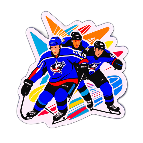 Blue Jackets vs. Stars Matchup Sticker