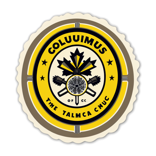 Adesivo do Columbus Crew em design vintage