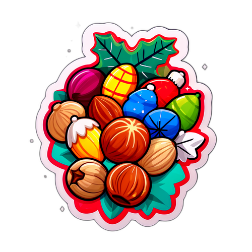 JuleNøtter Klistremerke