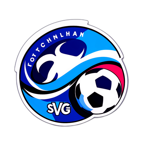 Vibrant klistermærke til Tottenham vs København kamp