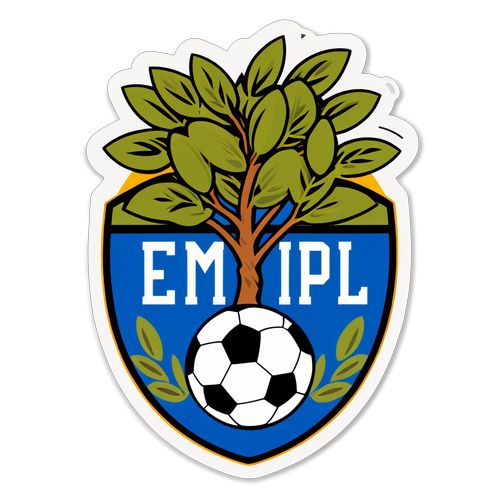 Emblem yang Menarik: Logo Empoli Dikelilingi Bola Sepak dan Cabang Zaitun!