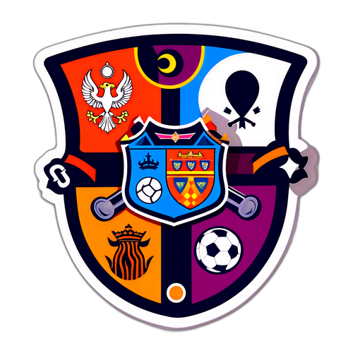 Nhãn dán retro về trận đấu Valencia vs Levante