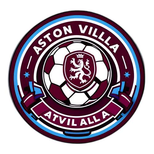 Sticker z hasłem "Aston Villa"