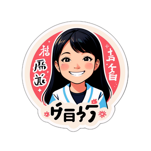 名言を引用したスタッカーデザイン