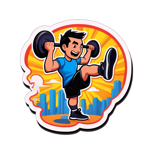 趣味運動員漫畫貼紙