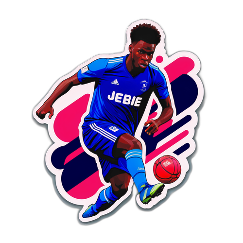 Jérémy Doku Dribbel Sticker