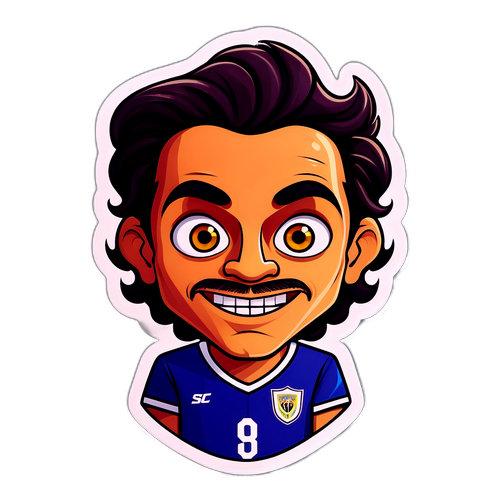 Sticker hoạt hình thể hiện khuôn mặt Igor Jesus