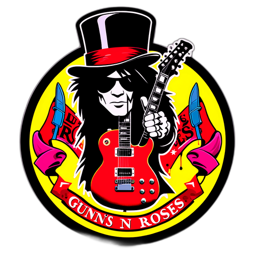 Slash ikonikus kalapja és gitárja