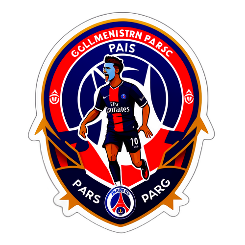 สติ๊กเกอร์ที่เน้นชัยชนะของ PSG
