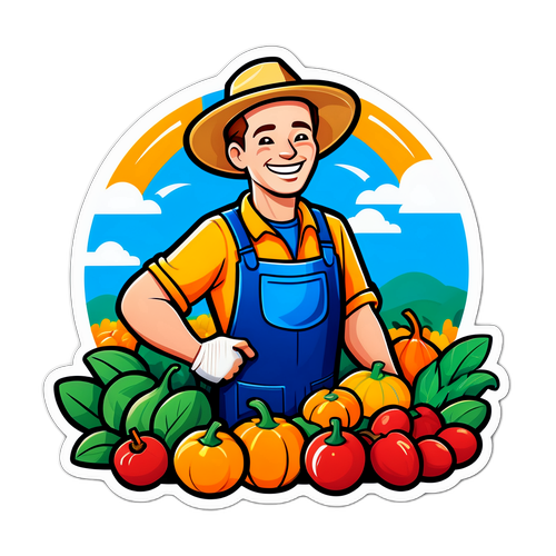 खुश किसान काSticker