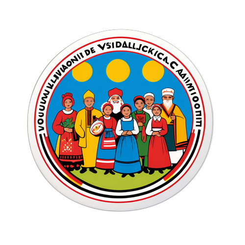 Sticker podkreślający ducha społeczności w Mysłowicach