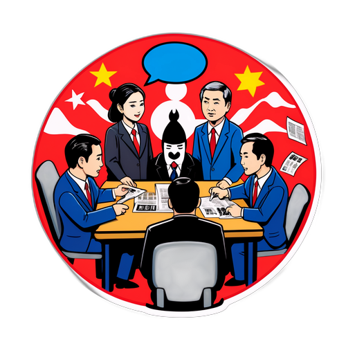 新闻发布会场景