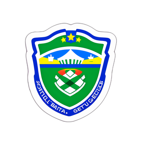 Nálepka oslavující fotbal s kvalitním štítem Betis a Getafe