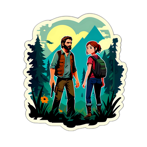 The Last of Us: Joel ve Ellie Sticker Tasarımı