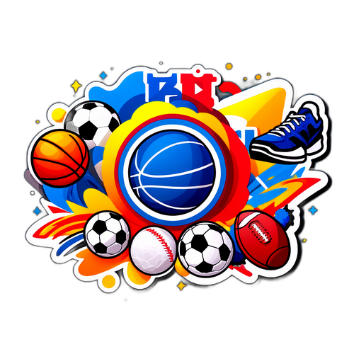 Sport TV2 DK Sports Collage Klistermærke