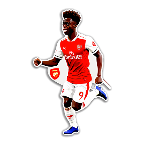 Unleash Your Passion: Bukayo Saka’s Inspiring Journey Captured in Stunning Sticker!