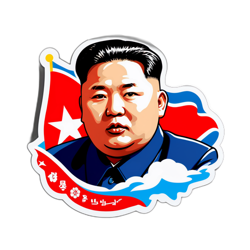 金正恩领导的贴纸