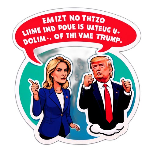 Adesivo Politico Meloni e Trump