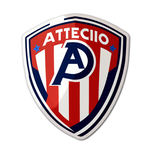 Sticker Atletico Madrid phong cách cổ điển