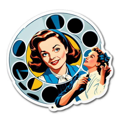 Vintage Film Reel Sticker