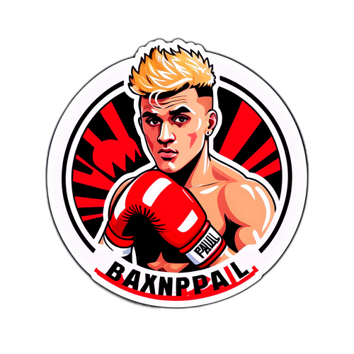 Bold Boxing Sticker Design