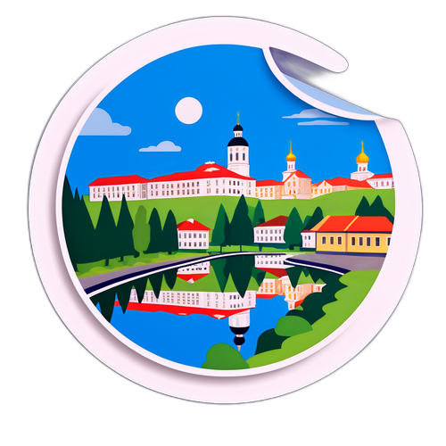 Стикер з пейзажем Світловодська