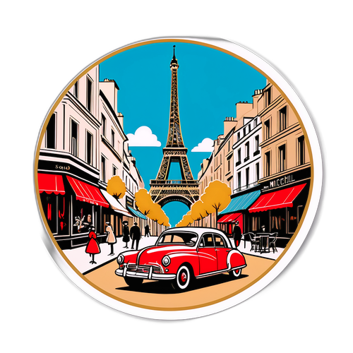 Glamoureuze Parijse Straatscène