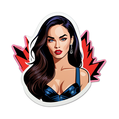 Rohkea Megan Fox -tarra