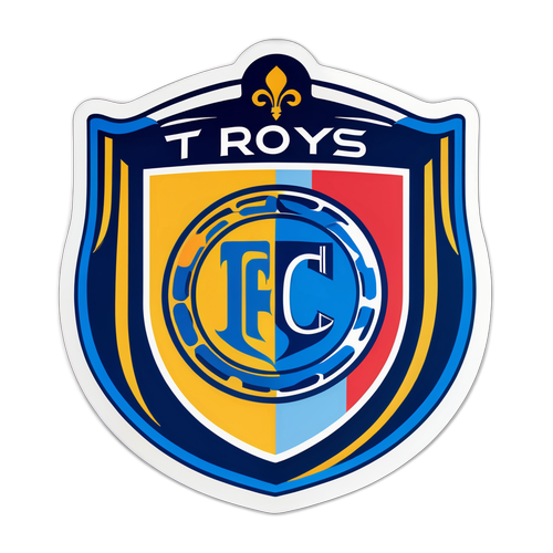 Sticker ya Nembo ya Troyes FC
