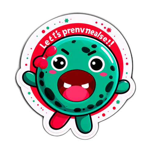 麻疹予防キャラクターシール