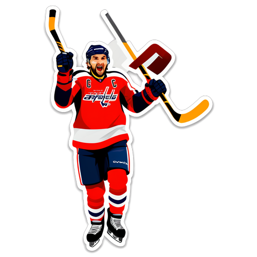 Ovechkin Goal Celebration Sticker