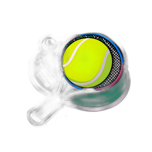 Tennis Racket and Ball Motivation Sticker