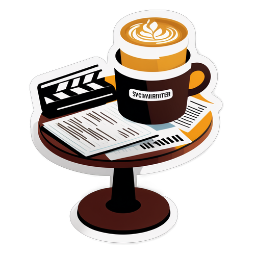 Stílusos álom filmes forgatókönyvíró íróasztala