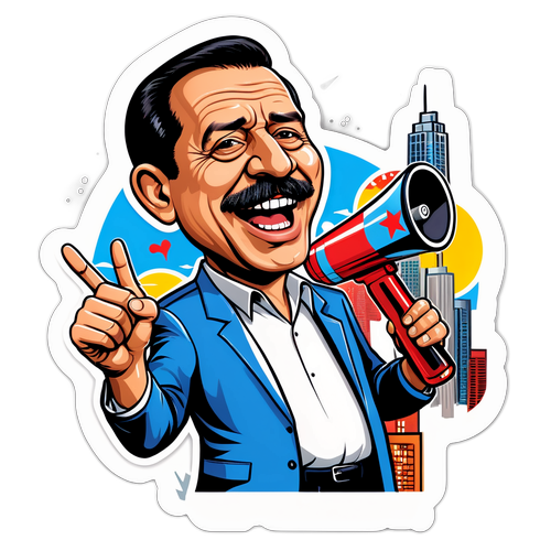 Chuy Garcia Caricature Sticker