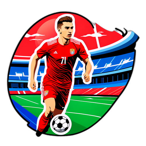 Adesiv cu Vlad Dragomir la antrenament