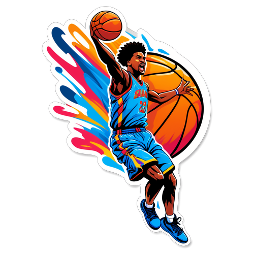 Pagsisid ng Basketball Sticker