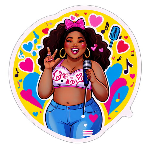 Lizzo Body Positivity Sticker