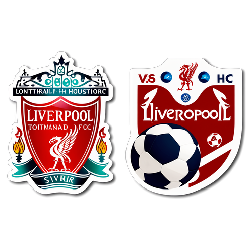 Samolepka s logy Liverpool FC a Tottenham Hotspur