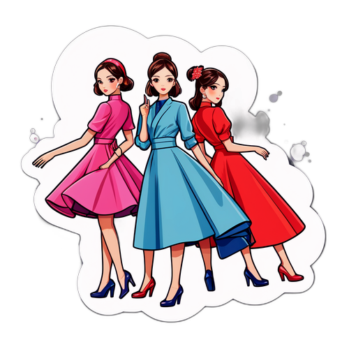 ミドスジランウェイ2025ファッションショーシーンのモデルたち