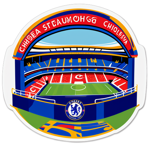 Kolorowa Naklejka Stamford Bridge