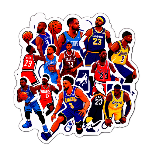 NBA交易貼紙設計