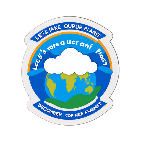 Pegatina de nube de desechos reciclados