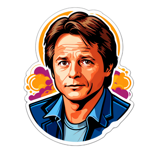 Adesivo di Michael J. Fox