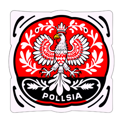 Historisk klistremerke for kulturell utveksling mellom Litauen og Polen