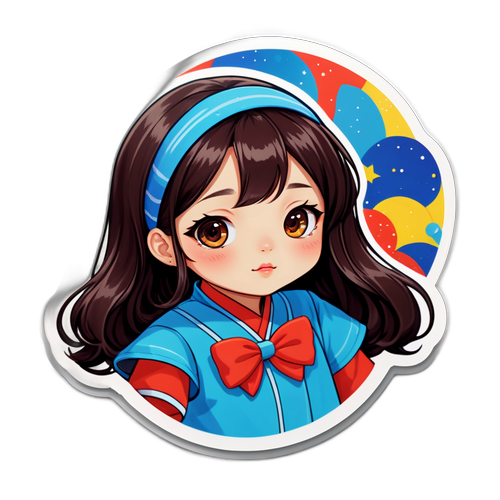 유니크 팬 아트 스티커