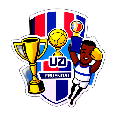 สติกเกอร์เฉลิมฉลองความสำเร็จของทีมฟุตบอลชาติฝรั่งเศส U20