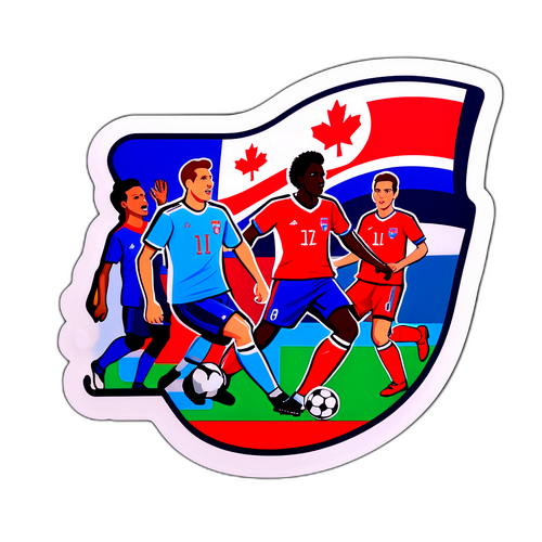 Voetbalwedstrijd in Montreal