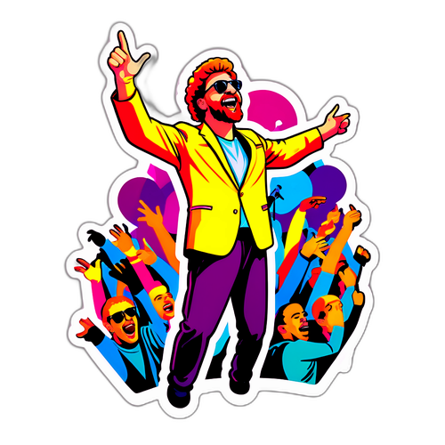 Adesivo di un'esibizione di Anastasio