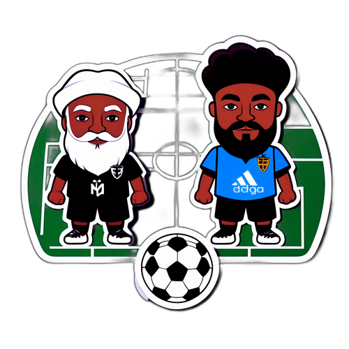 Diseño de un sticker que representa a Mirassol y Vasco da Gama