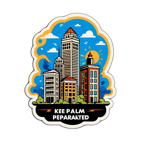 Representasi Artistik Bangunan Bergoyang Semasa Gempa Bumi